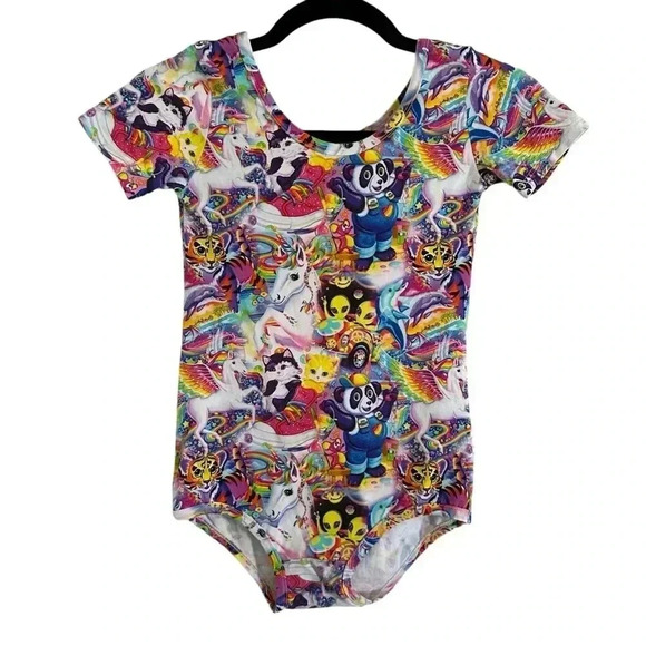 Wild Rich Kids Lisa Frank Leotard youth size 11/12 like new - Picture 1 of 8